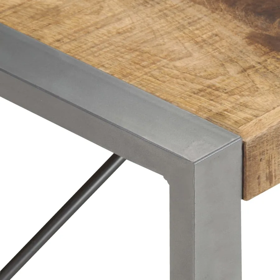Table basse 140x70x40 cm Bois de manguier brut - 4