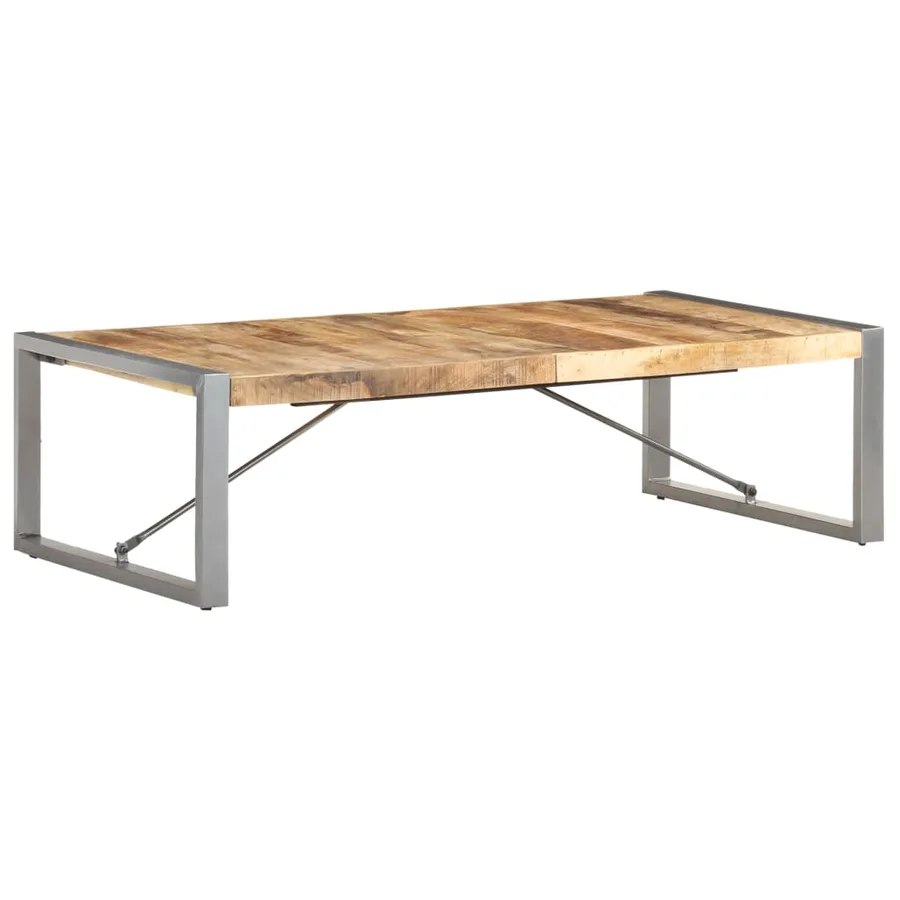 Table basse 140x70x40 cm Bois de manguier brut - 9