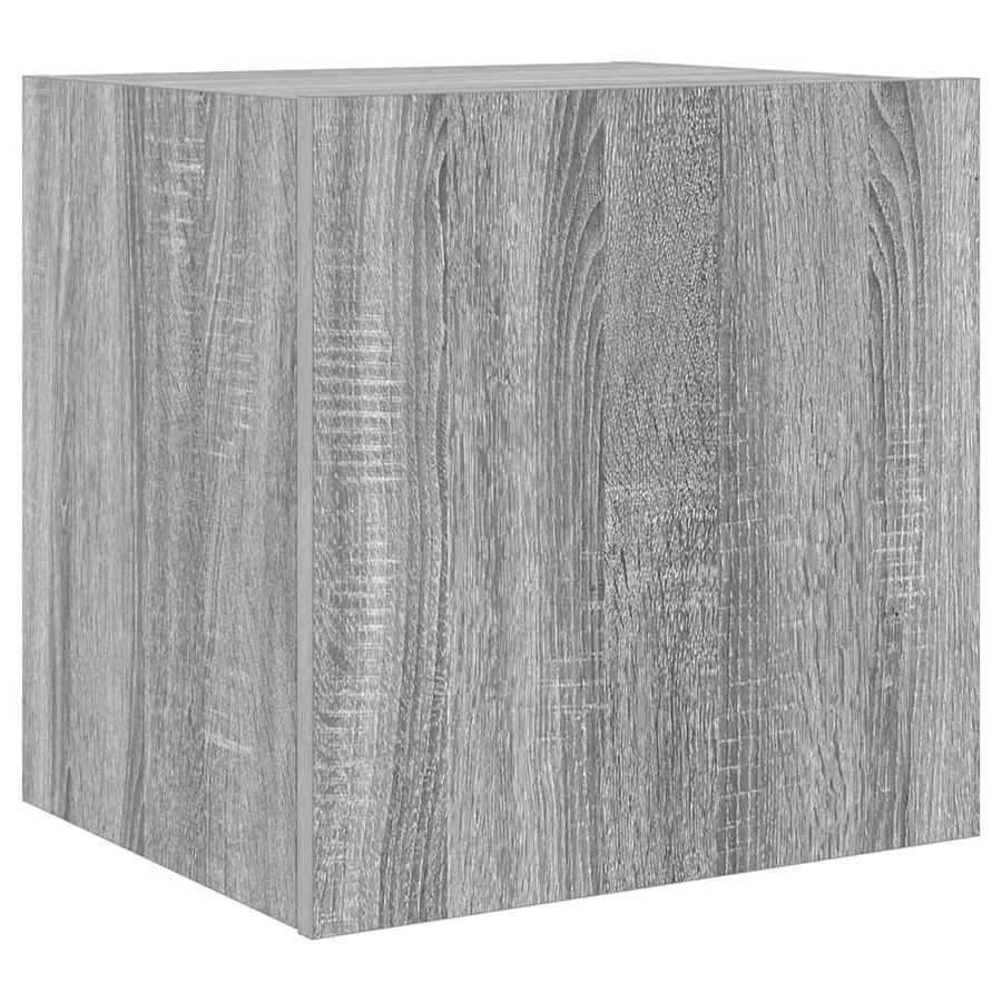 Meuble TV mural avec lumières LED sonoma gris 40,5x35x40 cm - 3