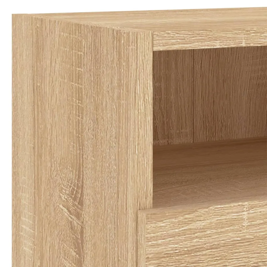 Unités murales TV 4 pcs chêne sonoma bois d'ingénierie - 9