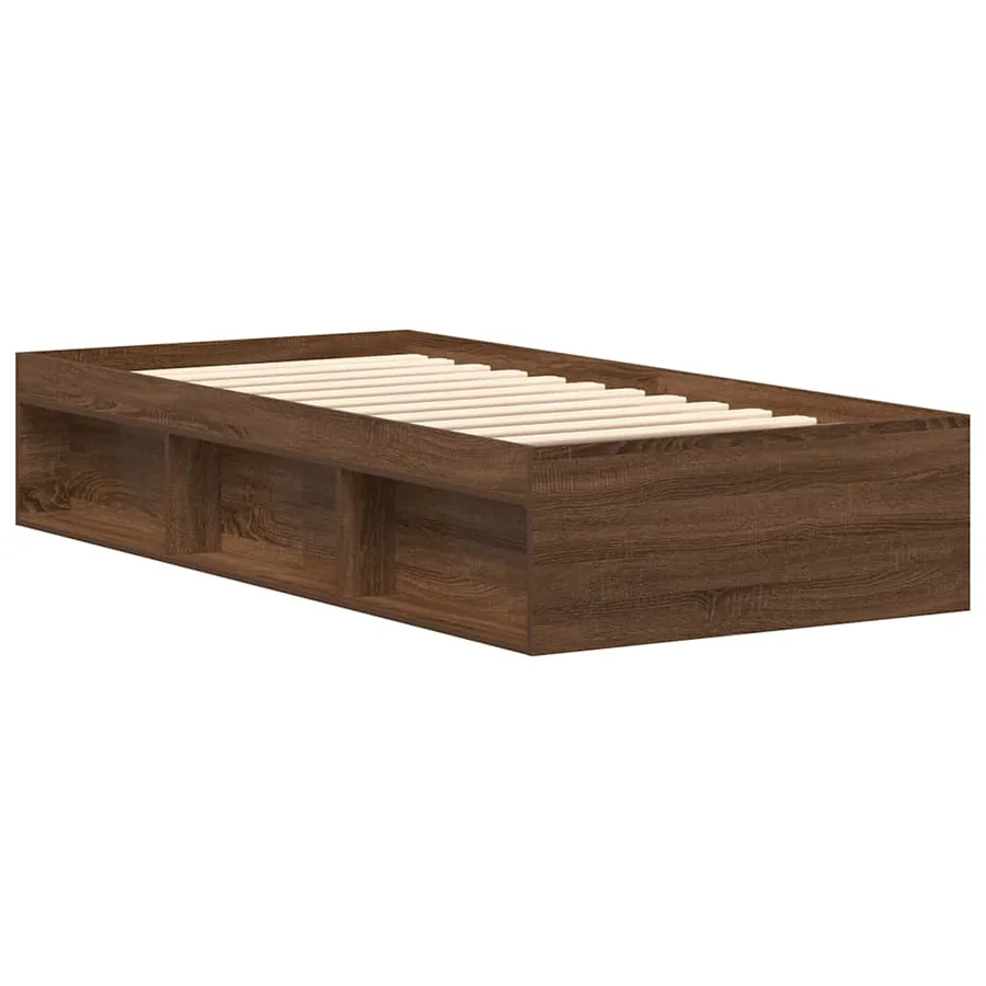 Cadre de lit sans matelas chêne marron 90x190 cm - 3