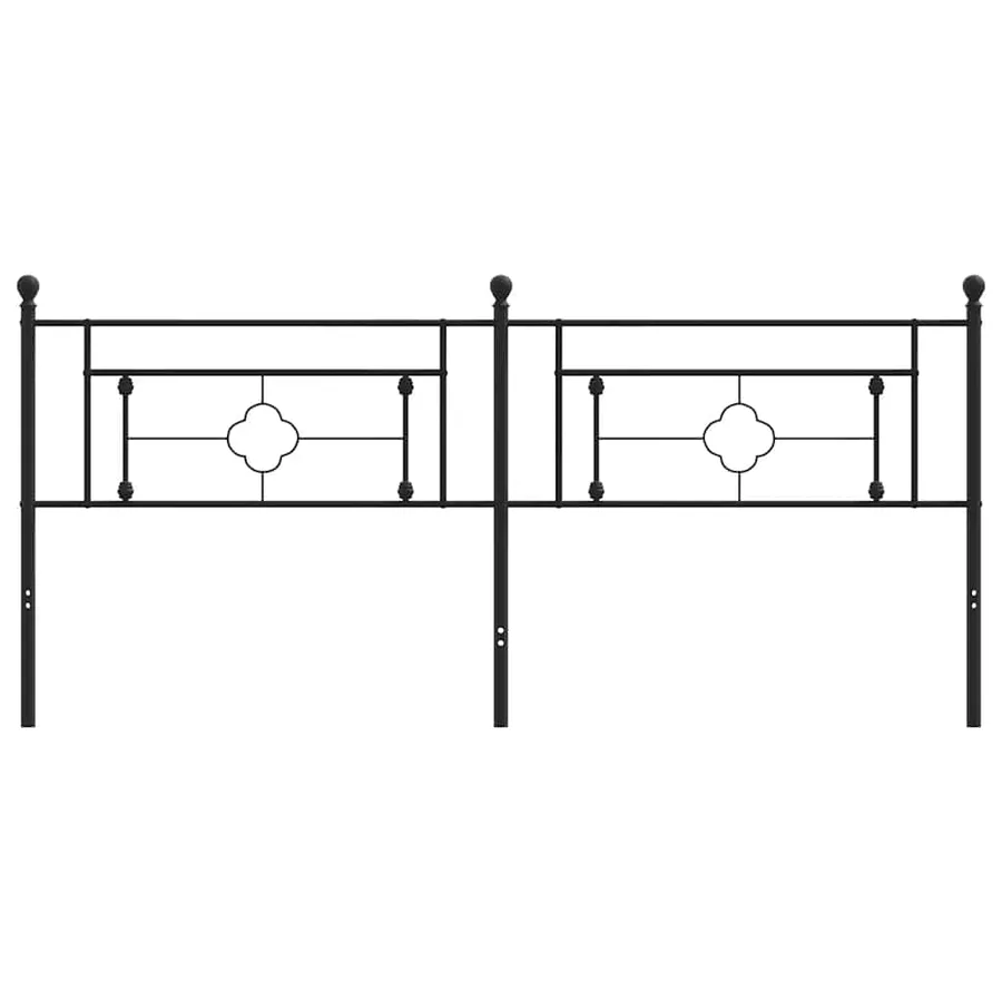 Tête de lit de remplacement métal noir 193 cm - 3