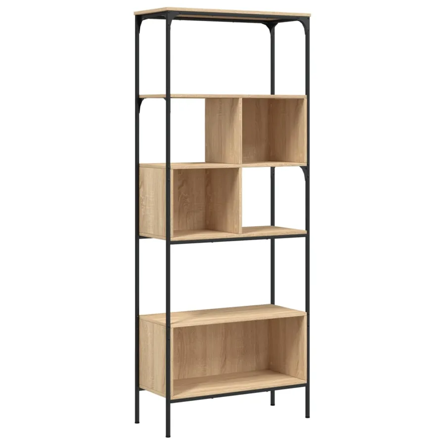 Bibliothèque 5 niveaux chêne sonoma 76x33x188,5 cm - 2
