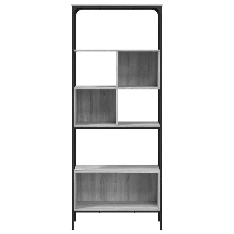 Bibliothèque 5 niveaux sonoma gris 76x33x188,5 cm - 5