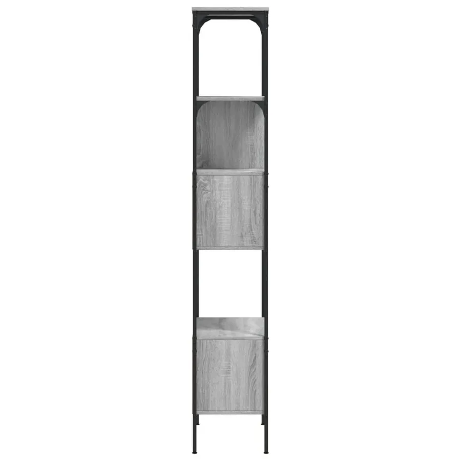Bibliothèque 5 niveaux sonoma gris 76x33x188,5 cm - 6