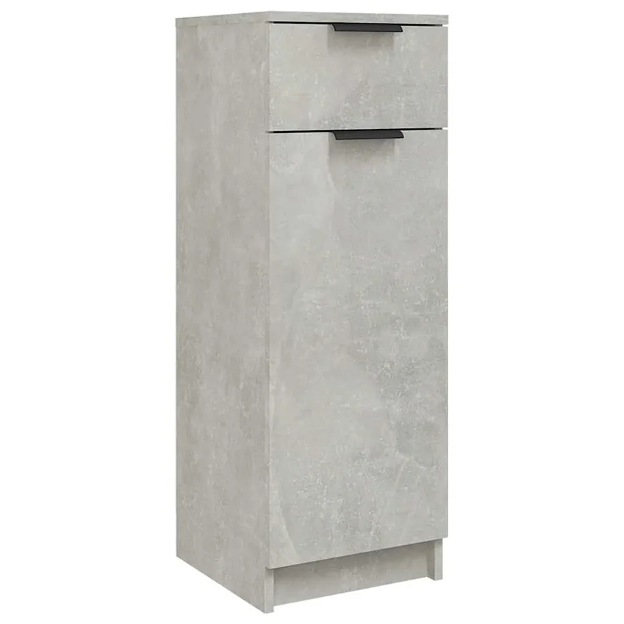 Armoire de salle de bain gris béton 32x34x90 cm - 2