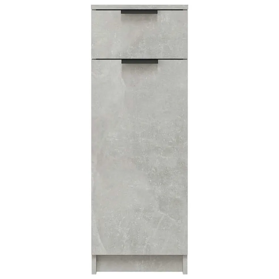 Armoire de salle de bain gris béton 32x34x90 cm - 6