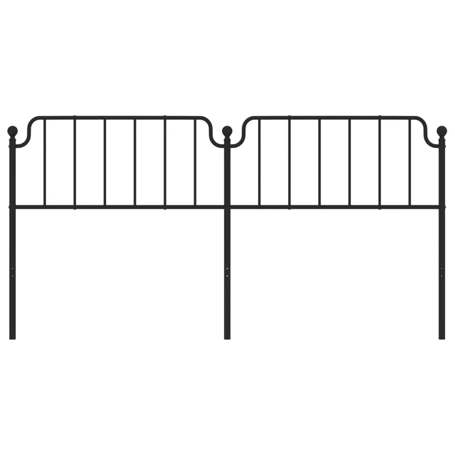 Tête de lit de remplacement métal noir 200 cm - 3