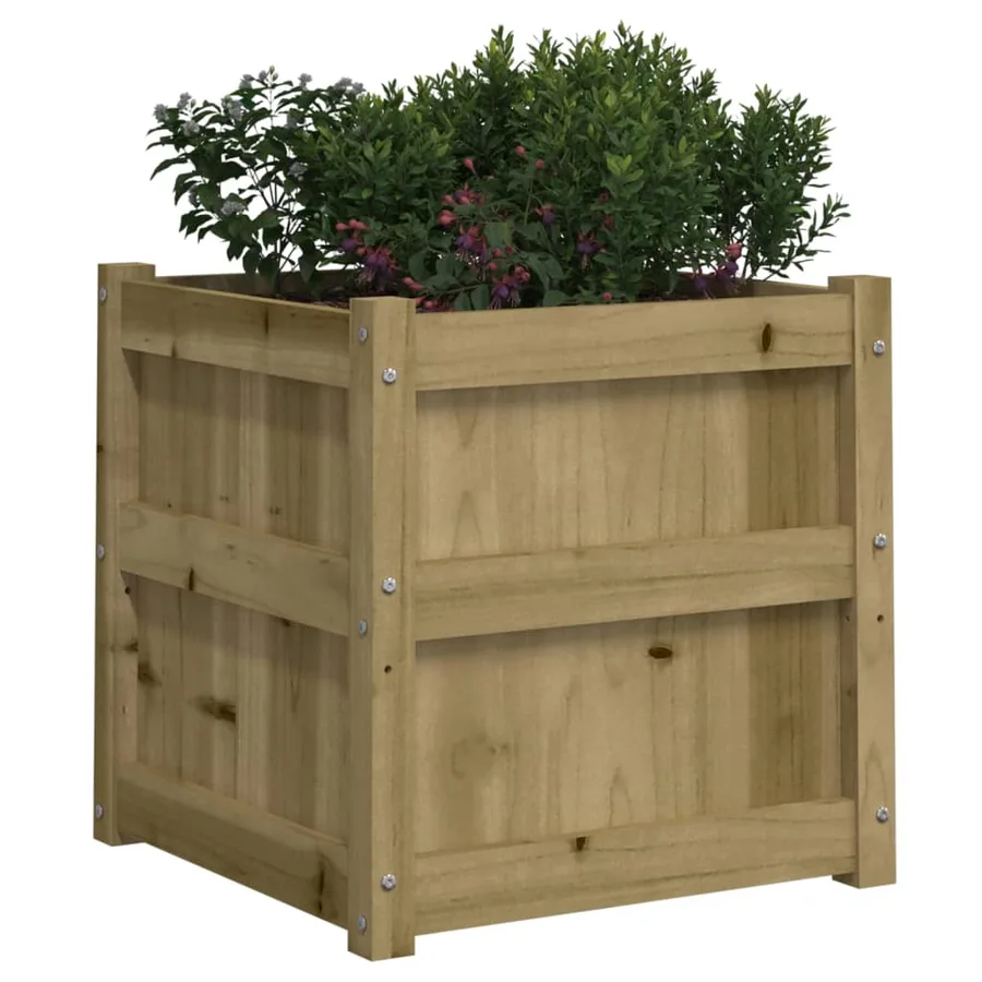 Jardinière 50x50x50 cm bois de pin imprégné - 4