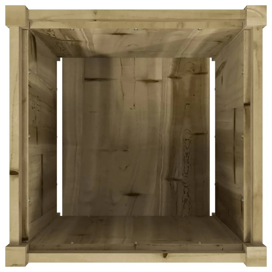 Jardinière 50x50x50 cm bois de pin imprégné - 8