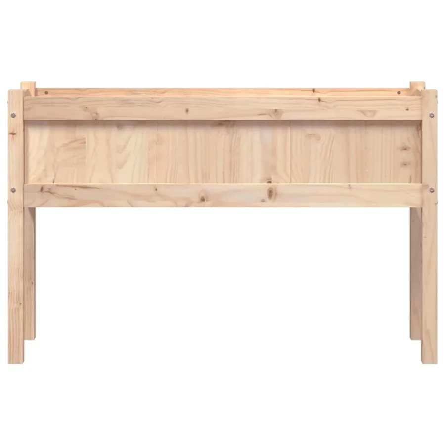 Jardinières 2 pcs avec pieds bois de pin massif - 5
