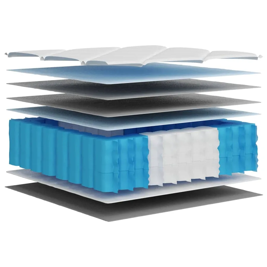 Matelas à ressorts ensachés dureté moyenne 100x200 cm - 7