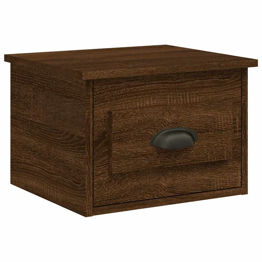 Tables de chevet murales 2 pcs Chêne marron 41,5x36x28 cm - 5