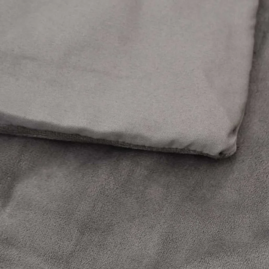 Couverture lestée avec housse Gris 120x180 cm 9 kg Tissu - 4