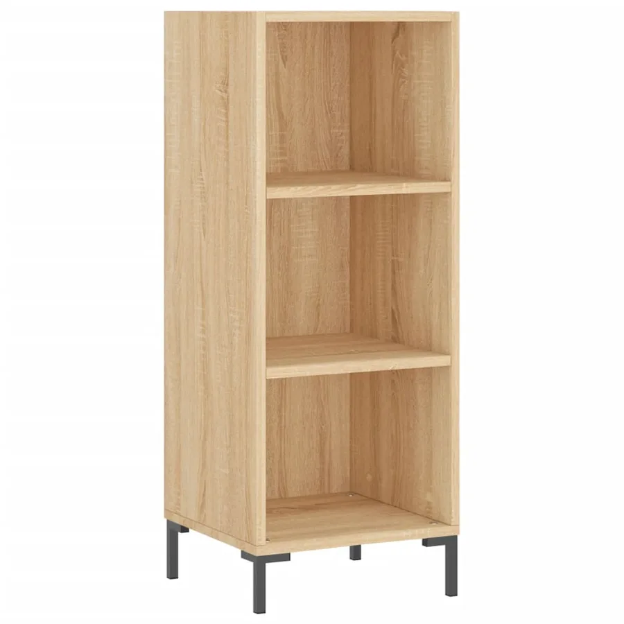 Buffet chêne sonoma 34,5x32,5x90 cm bois d'ingénierie - 2