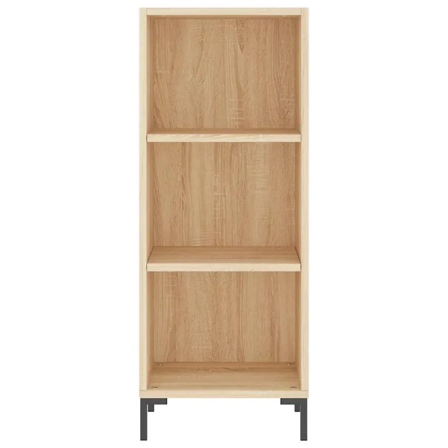 Buffet chêne sonoma 34,5x32,5x90 cm bois d'ingénierie - 4