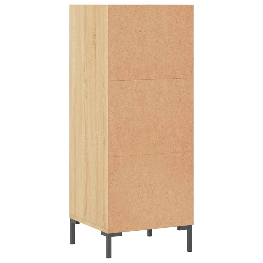 Buffet chêne sonoma 34,5x32,5x90 cm bois d'ingénierie - 6