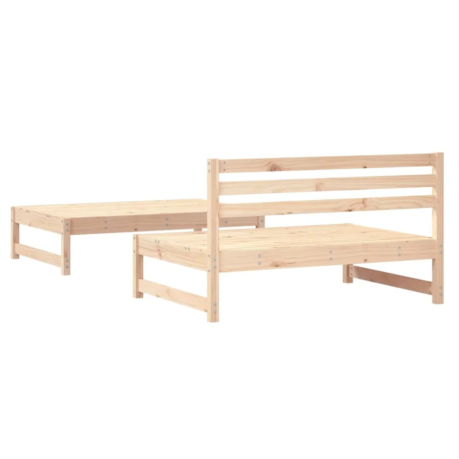 Salon de jardin 2 pcs bois de pin massif - 5