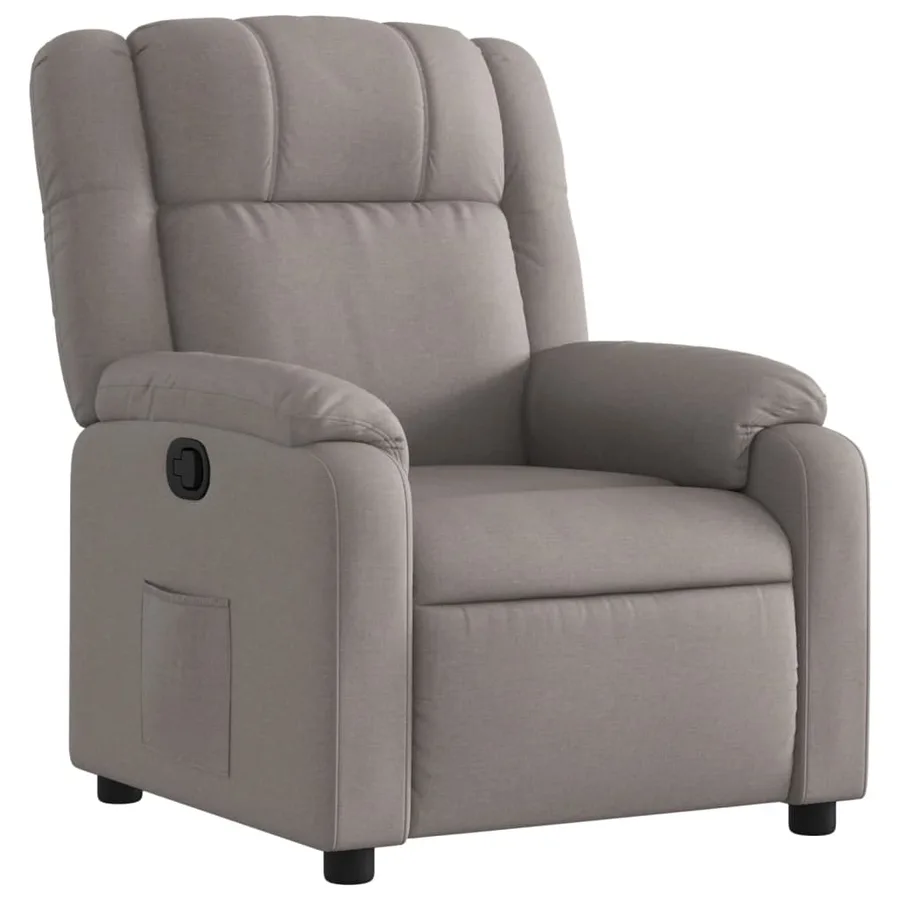 Fauteuil inclinable Taupe Tissu - 2