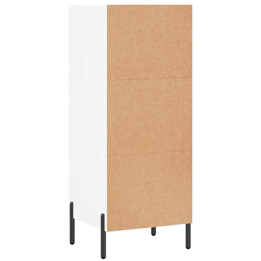 Buffet blanc 34,5x32,5x90 cm bois d'ingénierie - 6