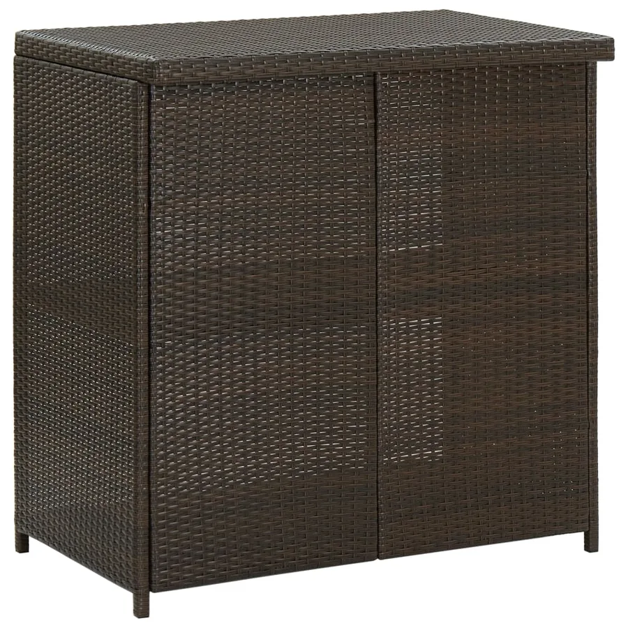 Ensemble de bar 3 pcs Résine tressée Marron - 4