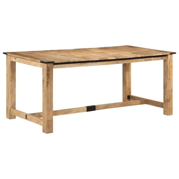 Table à dîner 180x90x75 cm bois de manguier massif