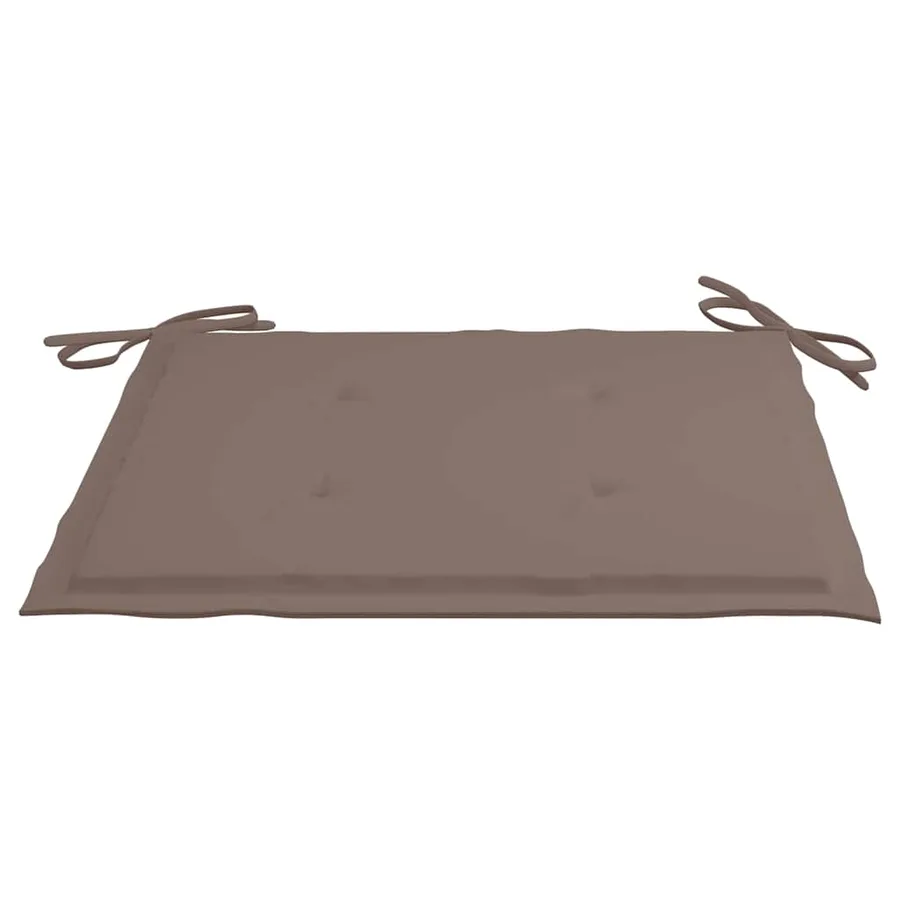 Chaises de jardin avec table à thé et coussins Acacia solide - 8