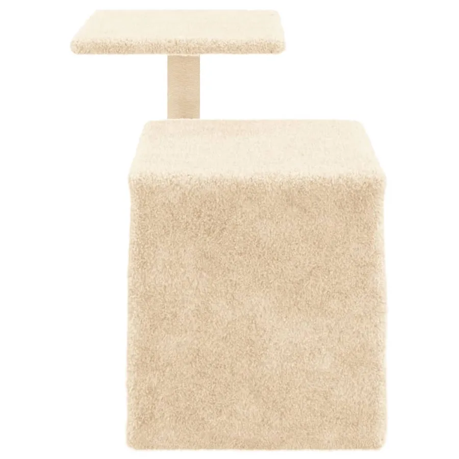 Arbre à chat avec griffoirs en sisal crème 50,5 cm - 5
