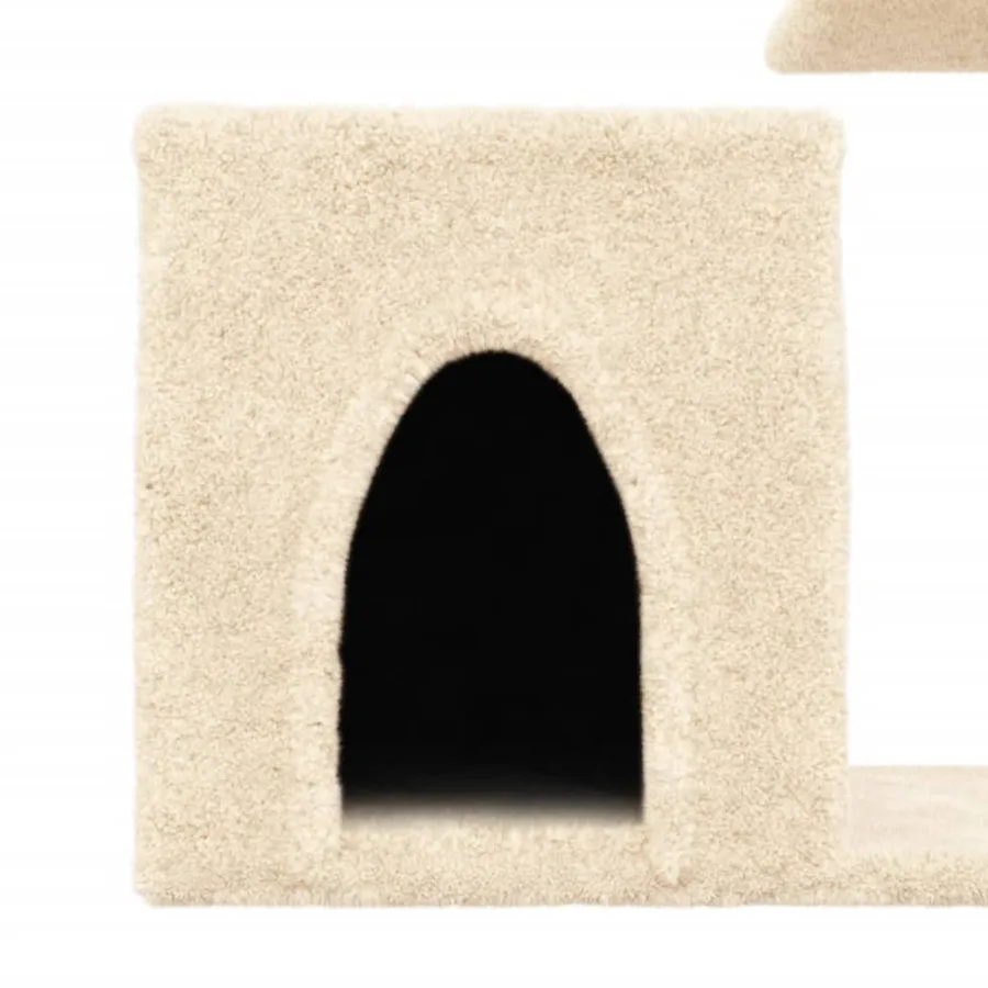 Arbre à chat avec griffoirs en sisal crème 50,5 cm - 7