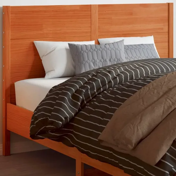 Tête de lit cire marron 180 cm bois massif de pin