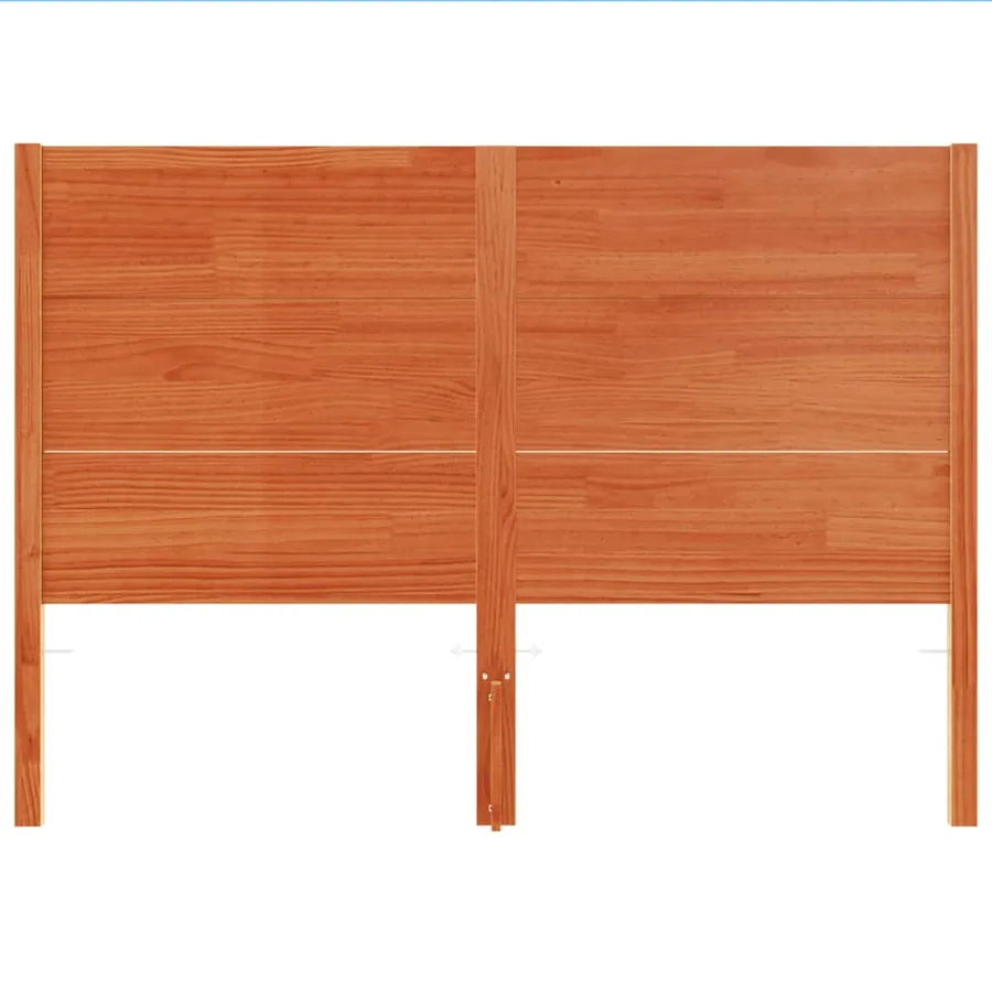 Tête de lit cire marron 180 cm bois massif de pin - 4