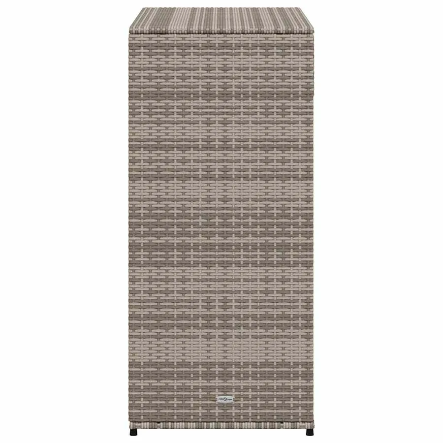 Armoire de rangement de jardin gris 105x55x113cm résine tressée - 8