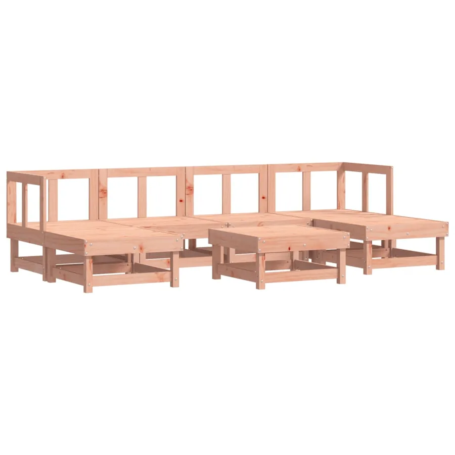 Salon de jardin 7 pcs bois massif douglas - 2