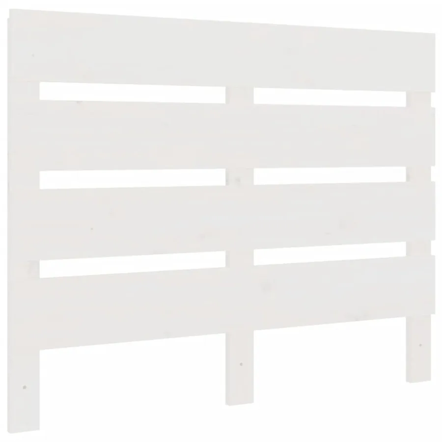 Cadre de lit Blanc 90x190 cm Bois de pin massif Simple - 6
