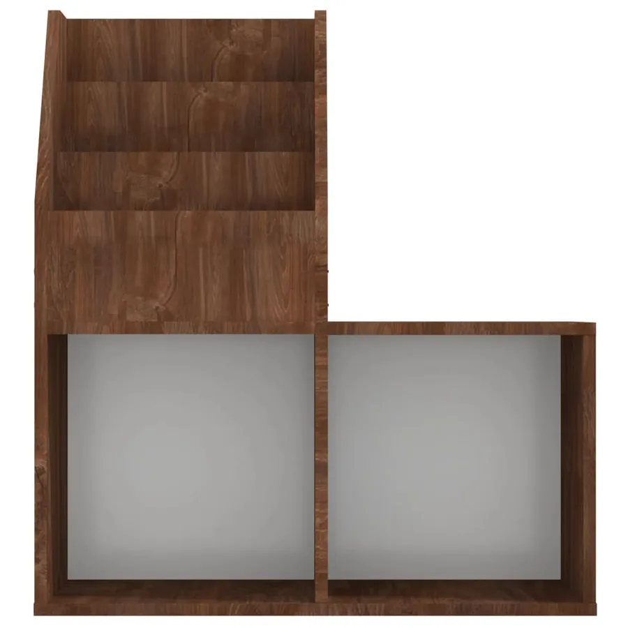 Porte-revue pour enfants Chêne marron 71x30x78,5 cm - 5