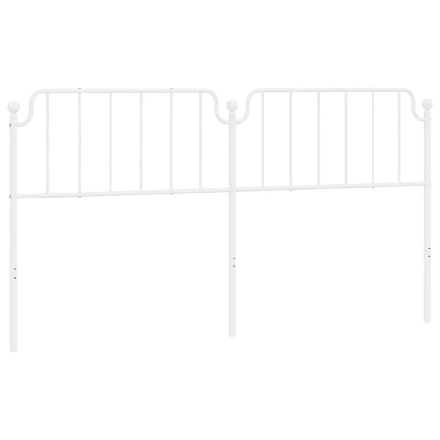 Tête de lit de remplacement métal blanc 193 cm - 2