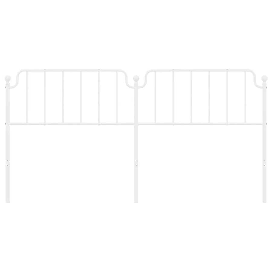 Tête de lit de remplacement métal blanc 193 cm - 4