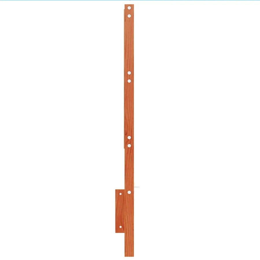 Tête de lit cire marron 135 cm bois massif de pin - 5