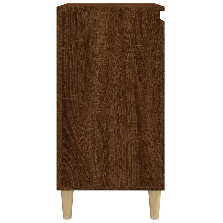 Tables de chevet 2pcs chêne marron 40x35x70cm bois d'ingénierie - 7