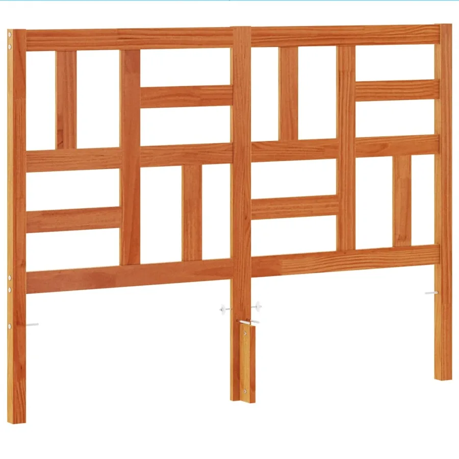 Tête de lit cire marron 150 cm bois massif de pin - 2