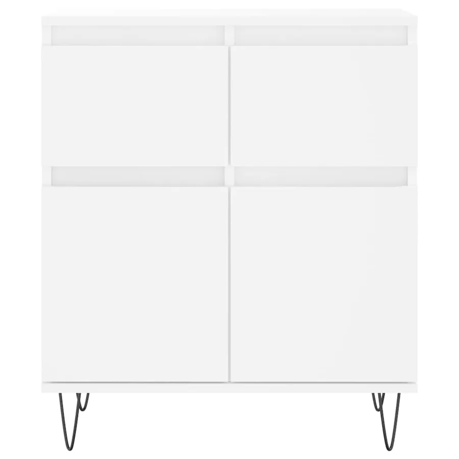 Buffet Blanc 60x35x70 cm Bois d'ingénierie - 5