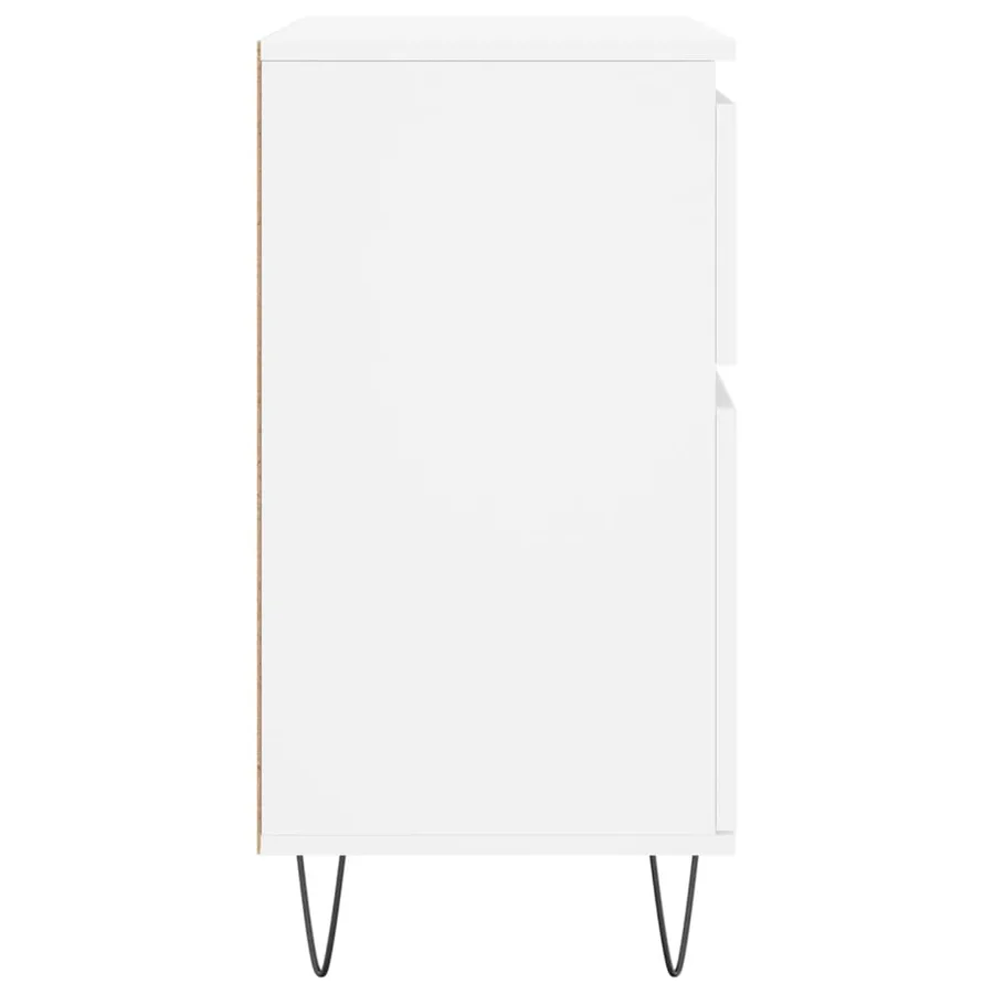 Buffet Blanc 60x35x70 cm Bois d'ingénierie - 7