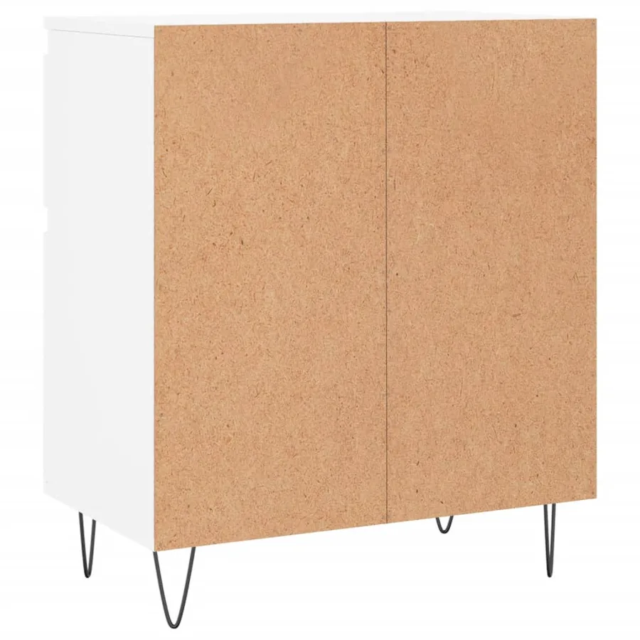 Buffet Blanc 60x35x70 cm Bois d'ingénierie - 8