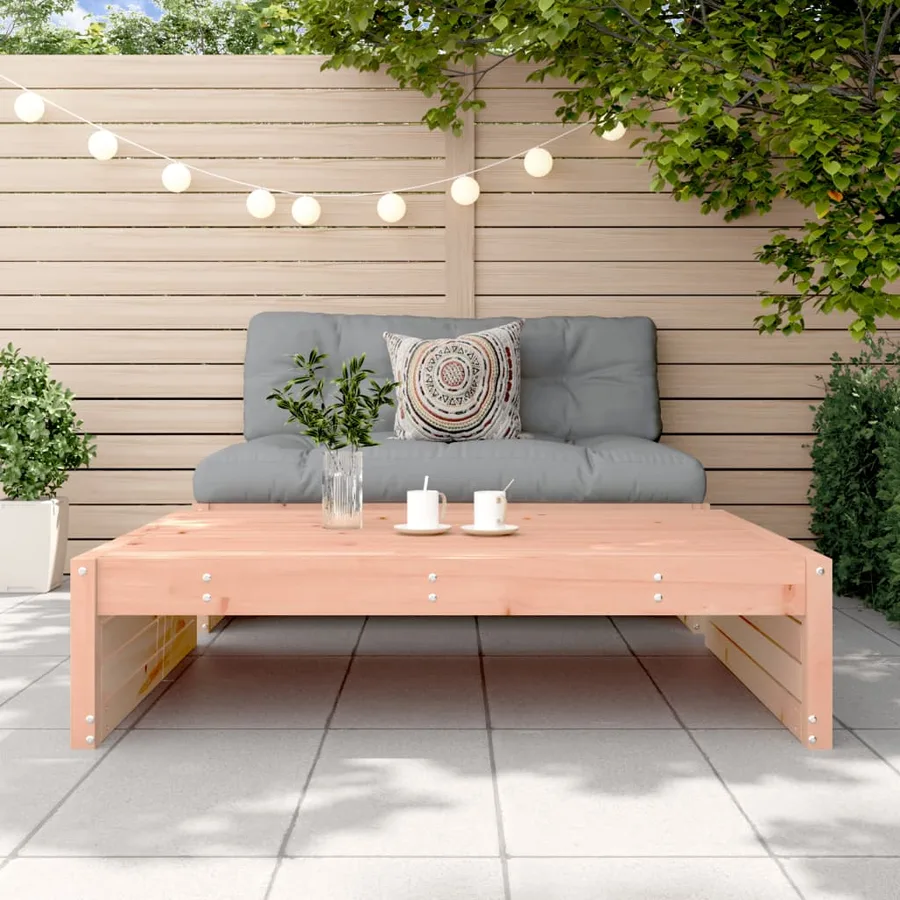 Repose-pied de jardin 120x80 cm massif de douglas - 3