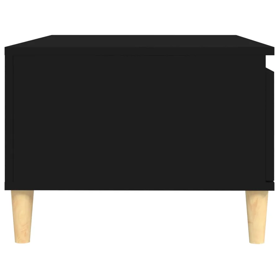 Table basse Noir 90x50x36,5 cm Bois d'ingénierie - 7