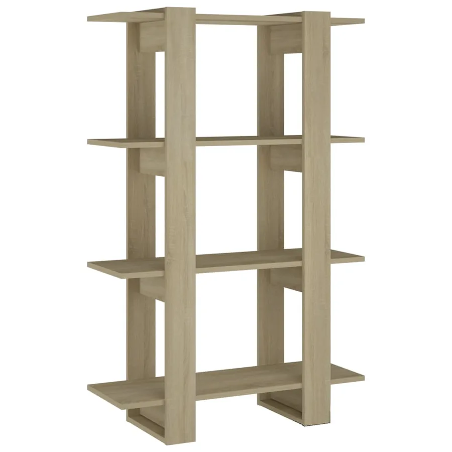 Bibliothèque/Séparateur de pièce Chêne Sonoma 80x30x123,5 cm - 2