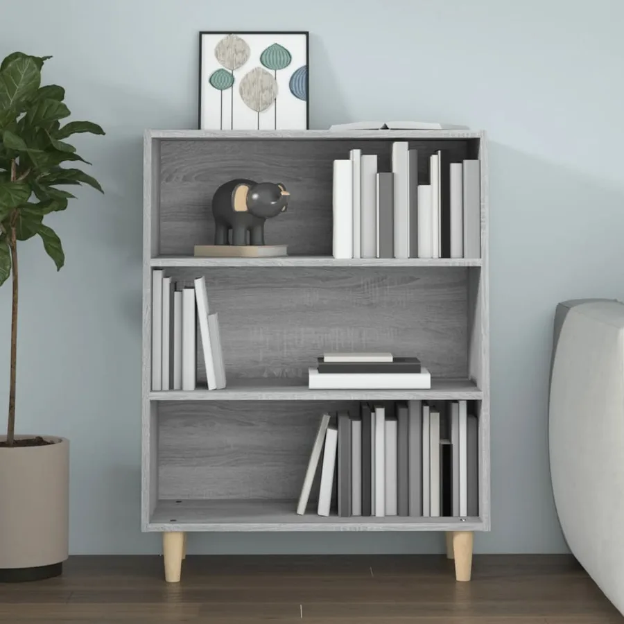 Buffet Sonoma gris 69,5x32,5x90 cm Bois d'ingénierie - 5