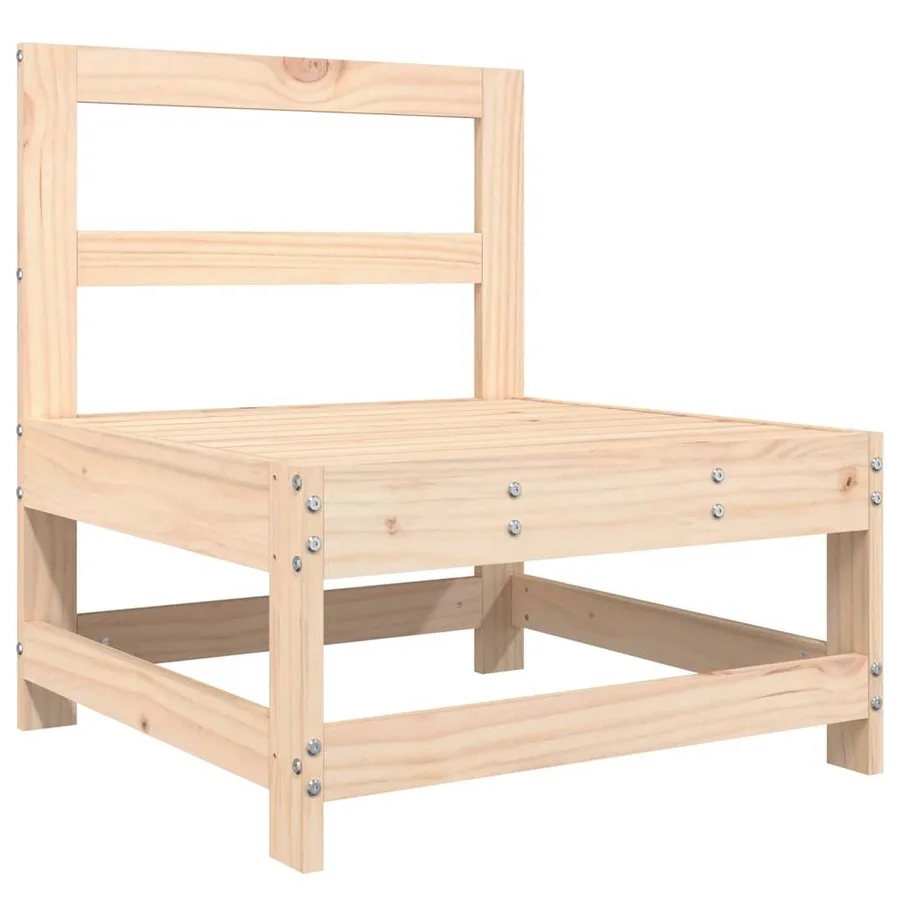 Salon de jardin 6 pcs Bois de pin massif - 4