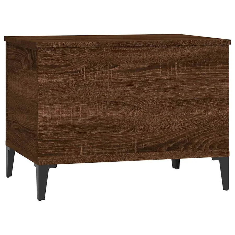 Table basse Chêne marron 60x44,5x45 cm Bois d'ingénierie - 4