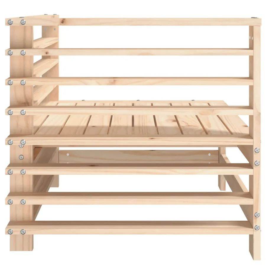 Canapés d'angle de jardin 2 pcs bois de pin massif - 6
